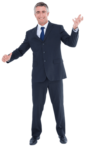 transparent background businessman gesturing confidently - Download Free Stock Videos Pikwizard.com