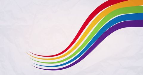 Vibrant Rainbow Stripes on Minimalist Background