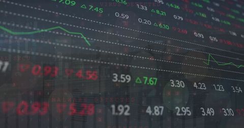 Financial Data with Cityscape in Background Illustrating Global Business - Download Free Stock Images Pikwizard.com