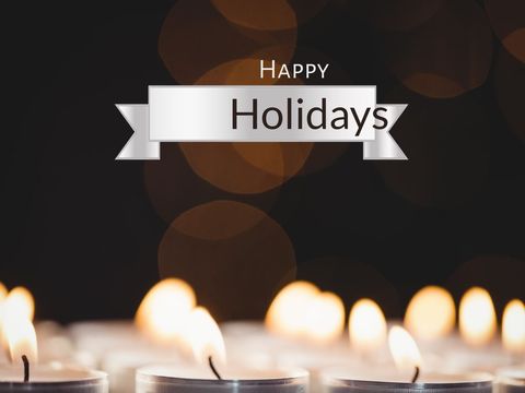 Warm Candlelight Holiday Greeting Festive Card - Download Free Stock Templates Pikwizard.com