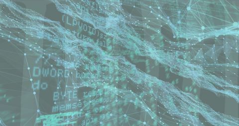 abstract network weaving with digital data elements - Download Free Stock Images Pikwizard.com