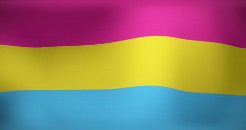 Pansexual Pride Flag Waving Vibrantly, Symbol of Inclusivity and Diversity - Download Free Stock Images Pikwizard.com