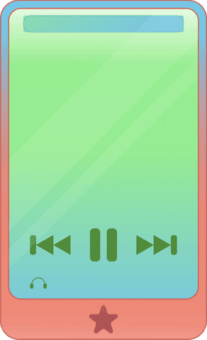 Flat player floating on transparent background technology concept
