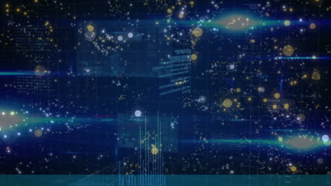 Abstract Holographic Digital Code Simulation with Illuminated Flares