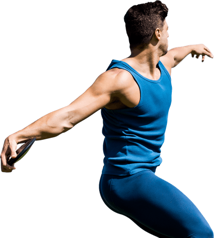 caucasian athlete throwing disc transparent background - Download Free Stock Videos Pikwizard.com