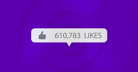 Engagement Icon with High Like Count on Vibrant Purple Background - Download Free Stock Images Pikwizard.com