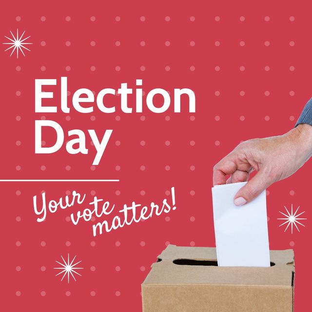 Use this image to promote election awareness, encourage voter participation, or illustrate articles and campaigns about democratic processes and civic responsibilities. Suitable for social media, website banners, and educational materials.