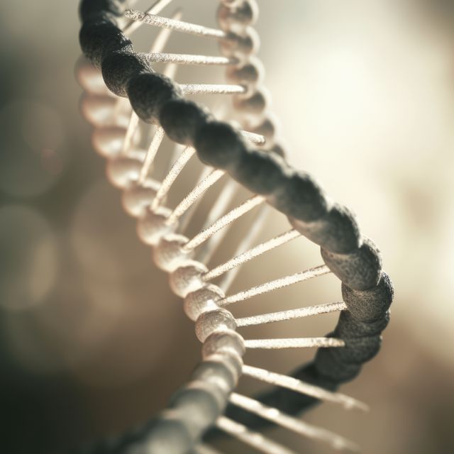 Dna strand over white spots, created using generative ai technology - Download Free Stock Photos Pikwizard.com