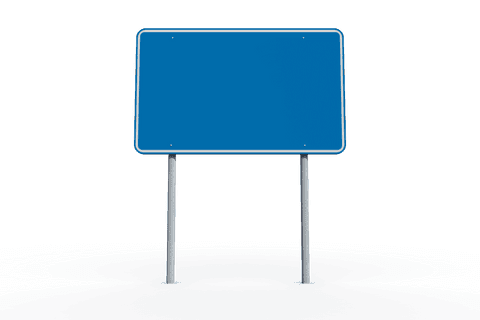 blue signpost with copy space on transparent background for design projects - Download Free Stock Videos Pikwizard.com