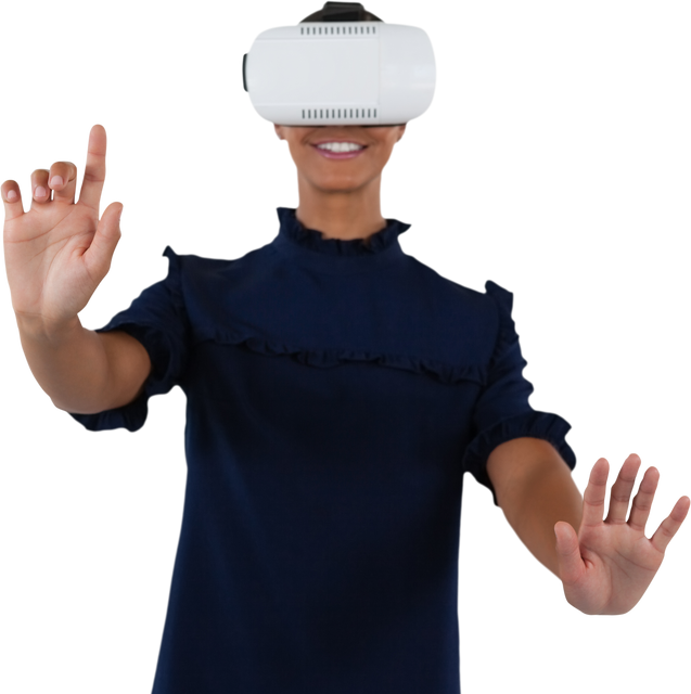 Transparent Virtual Reality Enthusiast Using VR Headset - Download Free Stock Videos Pikwizard.com