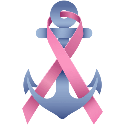 anchor with pink ribbon illustration on transparent background - Download Free Stock Videos Pikwizard.com