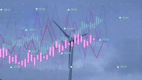 Wind Energy Data Analysis with Digital Graphics Overlay