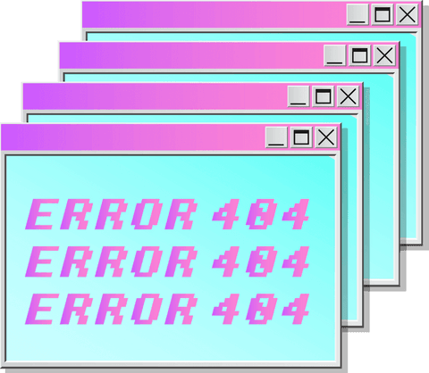 digital error 404 windows on transparent background with gradient - Download Free Stock Videos Pikwizard.com