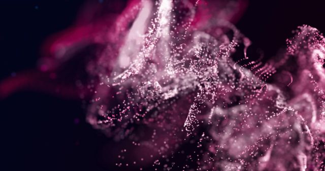 Glowing Pink Mesh on Dark Abstract Background - Download Free Stock Images Pikwizard.com