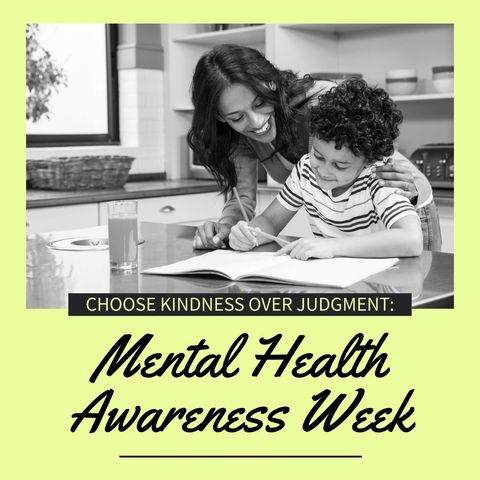 mother and son engaged in learning for mental health awareness - Download Free Stock Templates Pikwizard.com