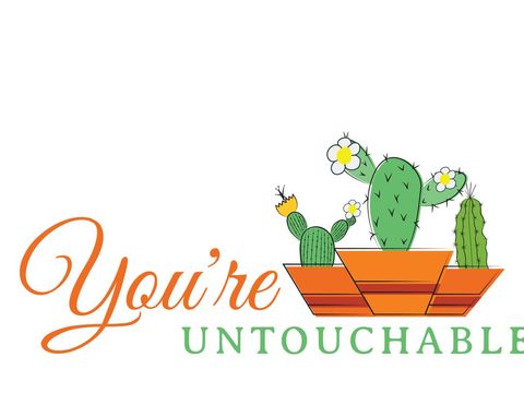 empowering cactus illustration with motivational message - Download Free Stock Templates Pikwizard.com