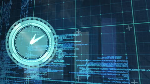 Digital Clock Symbolizing Fast Data Processing