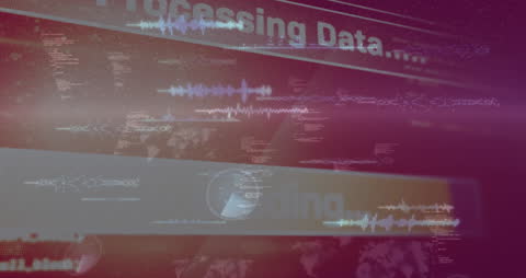 Data Processing Interface Background in Abstract Design