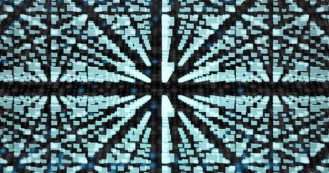 Abstract Digital Network and Cloud Computing Interface