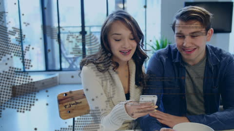 Young Couple Engaging with Social Media and Technology