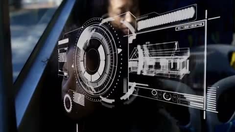 Teen Girl Using Augmented Reality for Architectural Design on Bus