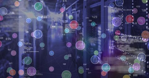 Digital Network on Data Servers showcasing Global Connectivity - Download Free Stock Images Pikwizard.com