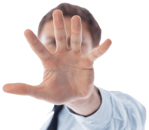 Transparent Businessman Reaching Forward with Open Hand Gesture - Download Free Stock Videos Pikwizard.com