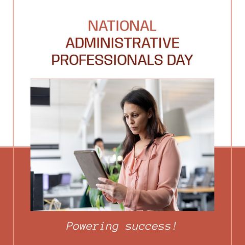 Honoring Administrative Professionals with Dedicated Workday - Download Free Stock Templates Pikwizard.com