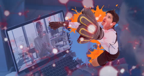 Online Sports Video Call with Colleagues during Quarantine