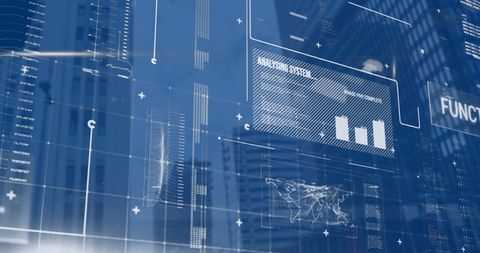 Futuristic Digital Interface With Data Visualization And Coding - Download Free Stock Images Pikwizard.com