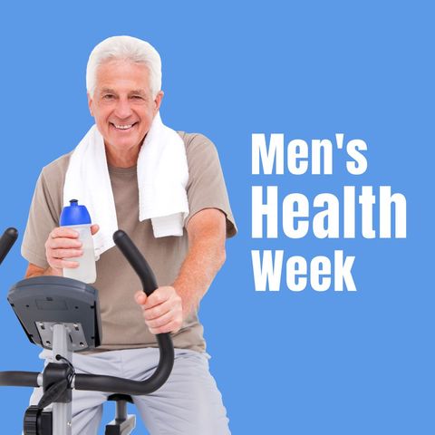senior man exercising during men's health week - Download Free Stock Templates Pikwizard.com