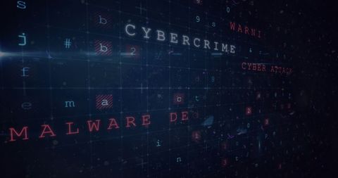 Digital Screen Showing Cybercrime and Malware Warnings - Download Free Stock Images Pikwizard.com