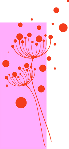 Abstract Red Flower Pods with Circles on Pale Pink Transparent Background - Download Free Stock Videos Pikwizard.com