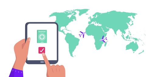 Digital Passport Check with Global Travel Concept - Download Free Stock Images Pikwizard.com
