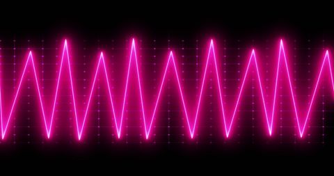 Pulsating Pink Heartbeat on Digital Grid Background - Download Free Stock Images Pikwizard.com