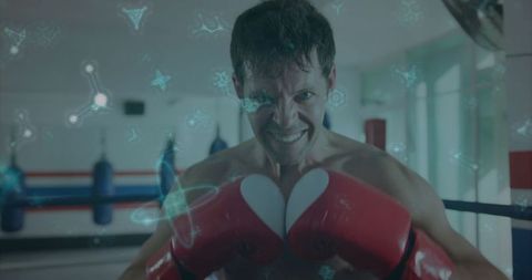 Determined Boxer Training in Mixed Reality Environment