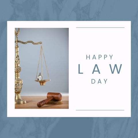 elegant law day card legal justice balance gavel - Download Free Stock Templates Pikwizard.com