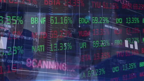 Basketball Players with Dynamic Financial Data Overlay