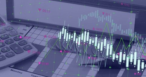 Analyzing Financial Data with Graphs and Calculations - Download Free Stock Images Pikwizard.com