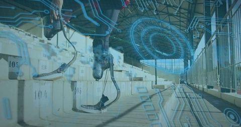 Innovative Technology Empowering Prosthetic Runner in Athletic Arena