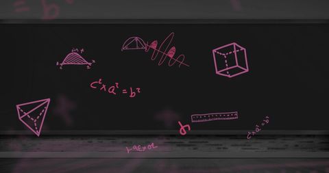 Abstract Mathematical Equations on Blackboard for School Concept - Download Free Stock Images Pikwizard.com