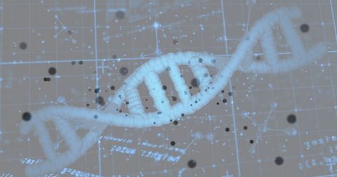 Digital DNA Strand with Abstract Data Visual - Download Free Stock Images Pikwizard.com