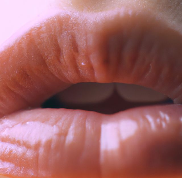 Image of close up of woman's pink lips created using generative ai technology - Download Free Stock Photos Pikwizard.com