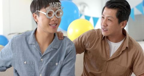 Father and Son Bonding Happy Birthday Celebration