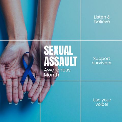 Sexual Assault Awareness and Support - Download Free Stock Templates Pikwizard.com
