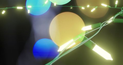 Flickering Fairy Lights in Festive Atmosphere - Download Free Stock Images Pikwizard.com