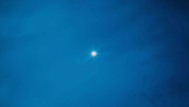 Radiant Sun in Vibrant Clear Blue Sky