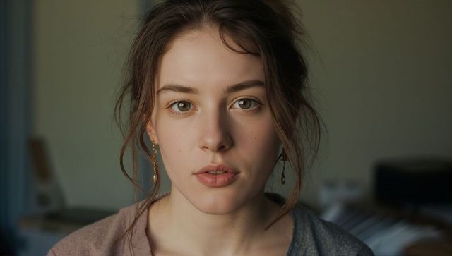 Elegantly Styled Woman in Soft Light