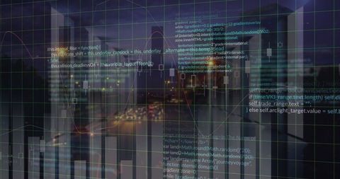Financial Data and City Lights Blending Innovation and Future - Download Free Stock Images Pikwizard.com