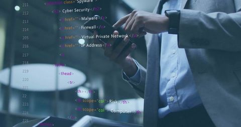 Caucasian Professional Engaging in Cybersecurity Programming - Download Free Stock Images Pikwizard.com